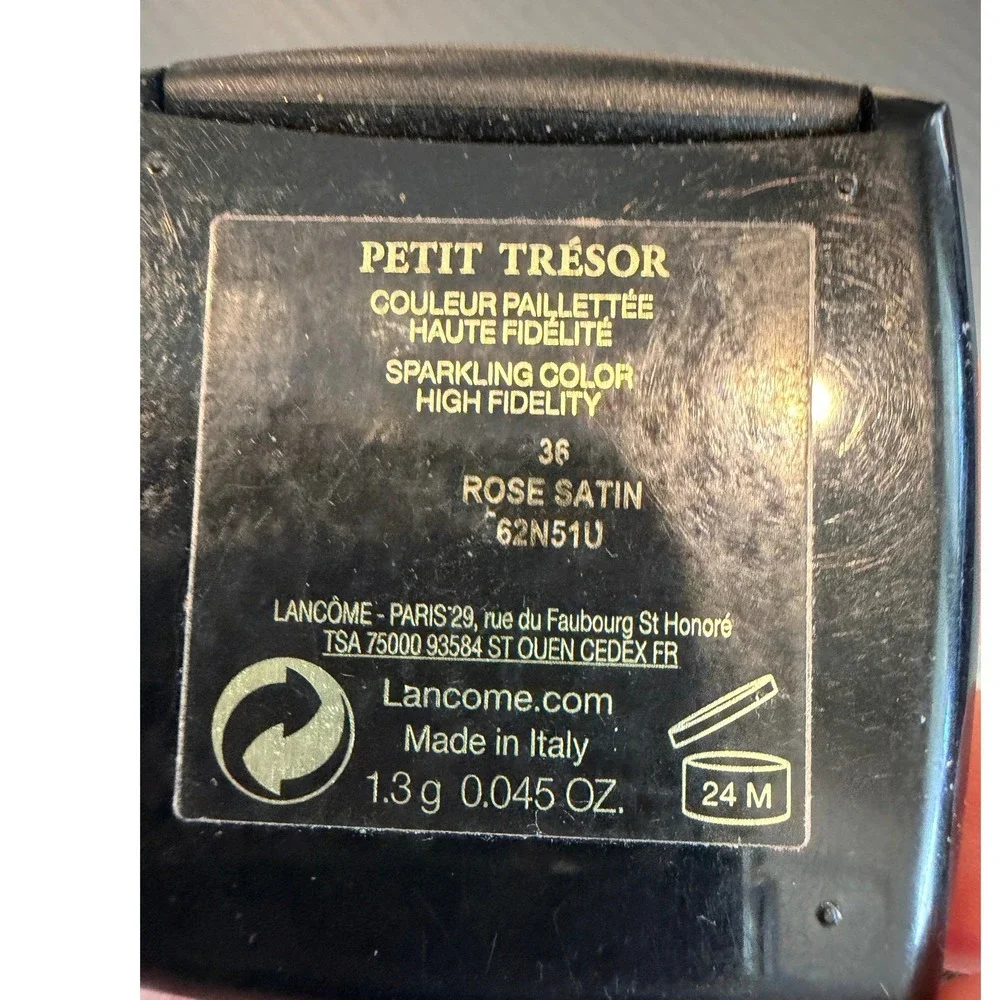 Lancome Petit Tresor Eyeshadow 36 Rose Satin Sparkling Color High Fidelity 1.3g